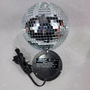 Radio Shack Vintage Disco Ball 7" Mirrored Motorized Hanging Mirror DJ Bar